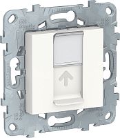 Розетка компьютерная без рамки Schneider Electric Unica New 1-м. RJ45 5e белый картинка